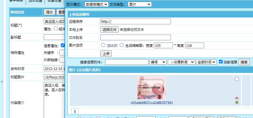 帝国CMS根据标题生成图片到标题图片字段中插件